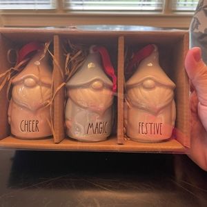 Rae Dunn Set of Three Christmas Gnomes